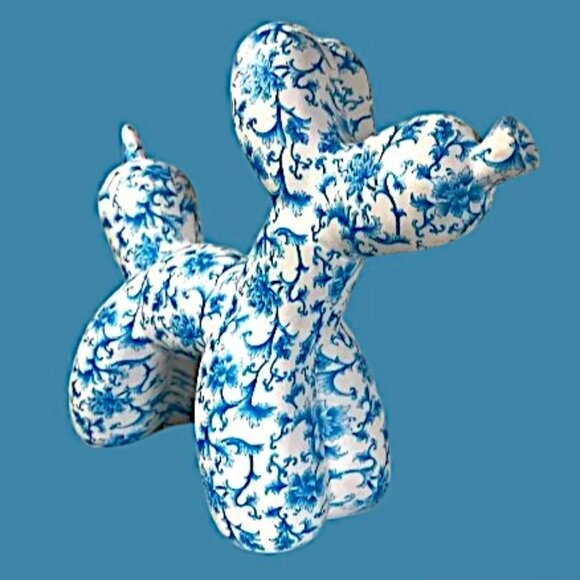 Anthropologie Other - 🆕 RARE Large French Toile Art Ceramic Balloon Dog